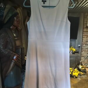 Talbots Elegant Midi Dress in Light Cream